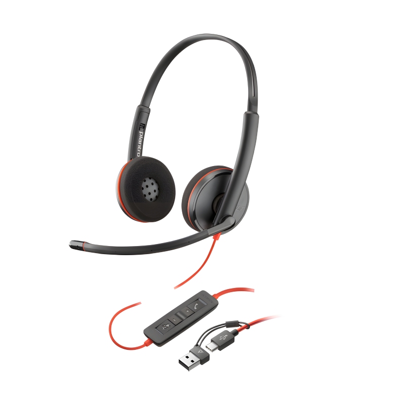 POLY Blackwire 3220 Cuffie Stereo USB-C