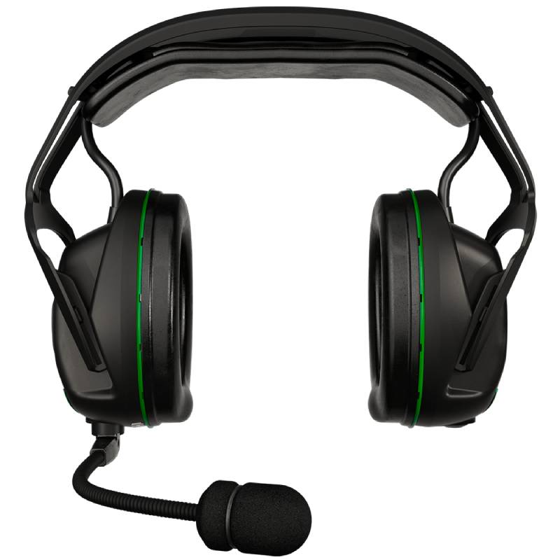 Sordin Sharp in TPE nero con microfono a braccio