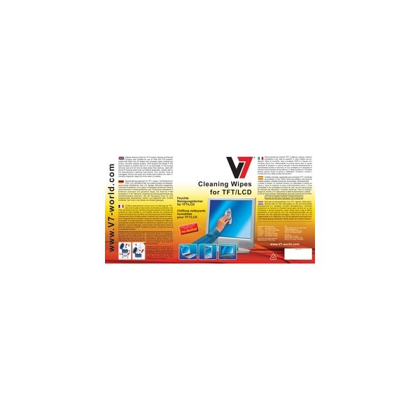V7 - Salviettine per la pulizia dello schermo