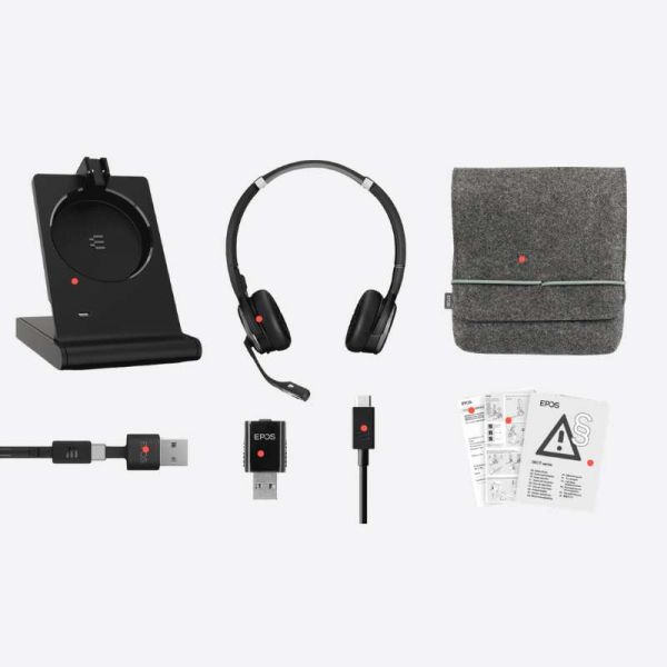 EPOS IMPACT 5000 Go DECT headset inside the box