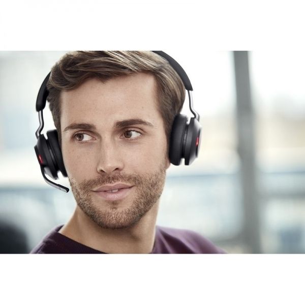 Jabra Evolve2 65 UC Duo USB-C con supporto di ricarica