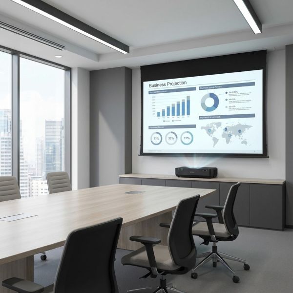 Epson EB-775F ultra short throw projector for business presentations