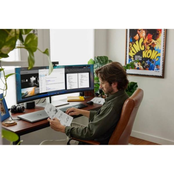 HP Monitor DQHD curvo E45c G5