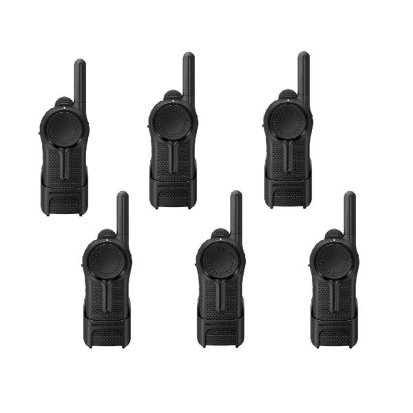Confezione da 6 Motorola CLR446 e caricatore multiplo