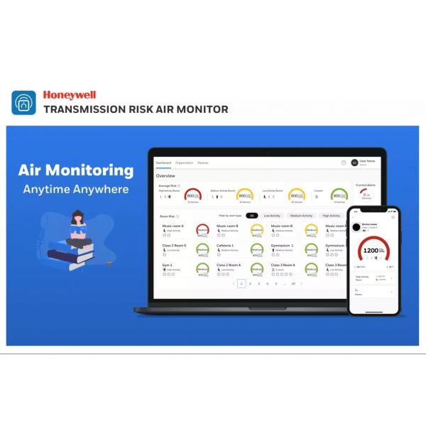 Honeywell Dispositivo di monitoraggio dell'aria per rischio di trasmissione