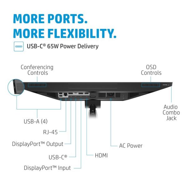 Full HD HP E24m G4 FHD con USB-C porte