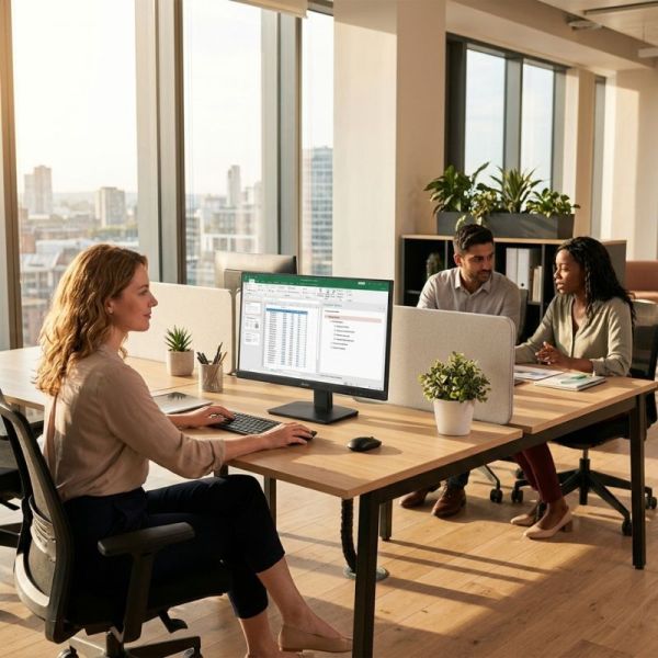 iiyama ProLite XU2491H-B1 office workstation