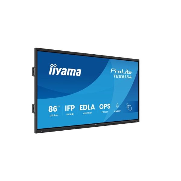 iiyama ProLite TE6513A-B1AG 4K interactive display side angle