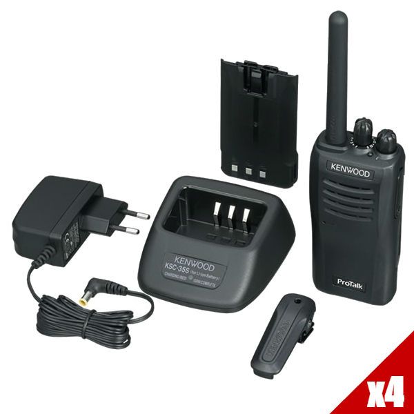 Pacchetto con 4 Kenwood 3501 + 4 Micro auricolari 