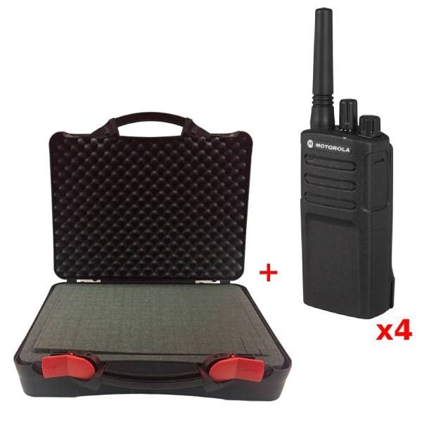 Confezione da 4  Motorola XT420 con valigetta resistente