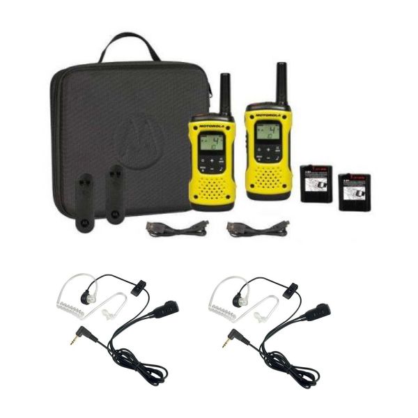 Motorola TALKABOUT T92 H2O – 2 Walkie Talkie PMR446 | Impermeabile IP67 | Raggio Fino A 10 Km | Torcia LED E Allarme Emergenza