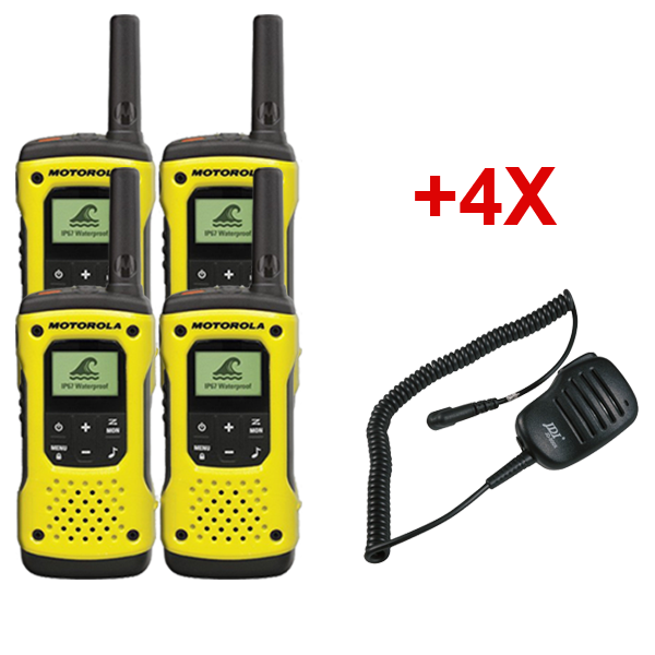 4 Motorola T92 + 4 altoparlanti