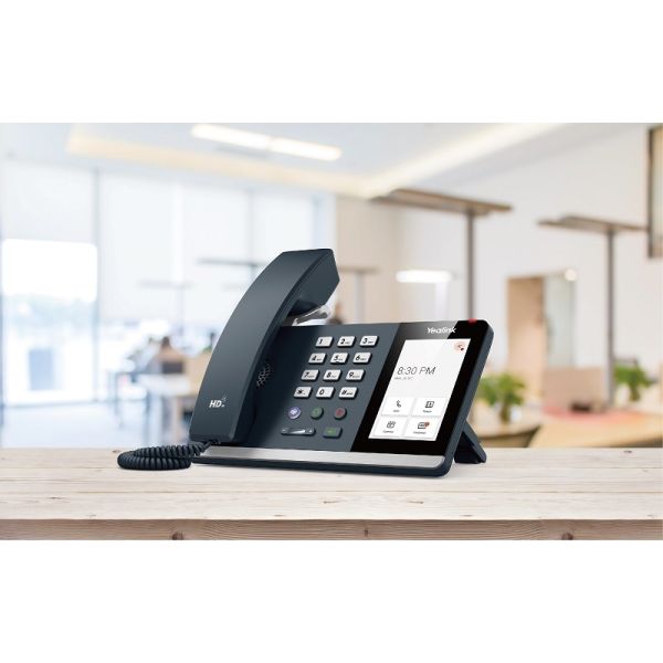 Yealink MP54 Telefono IP Smart Per Microsoft Teams – Android 9.0, Touch 4″, Audio HD, Noise Proof, PoE, Nero