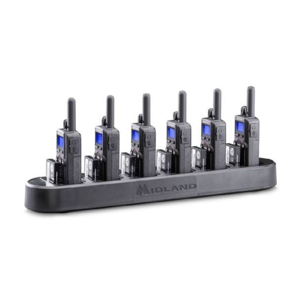 Midland MULTI CA-BR180 Caricabatterie da 12 posizioni per walkies e batterie 