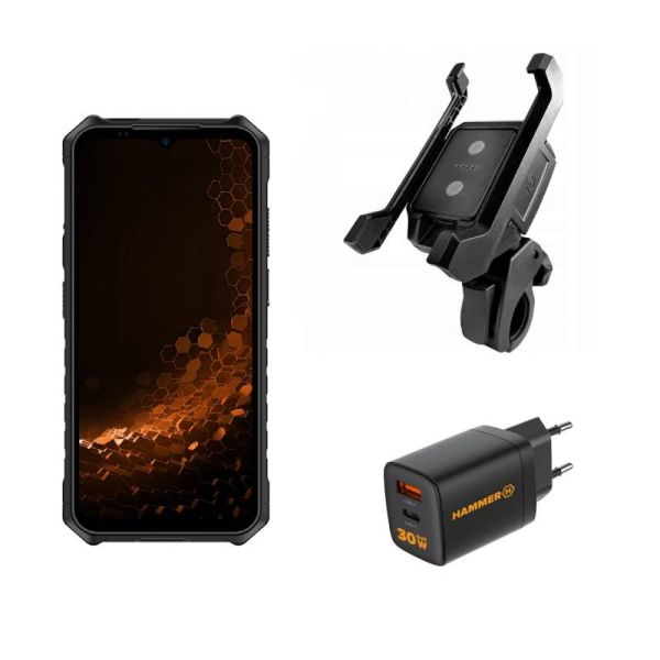 Hammer Iron V + Supporto per telefono + Caricabatterie rapido