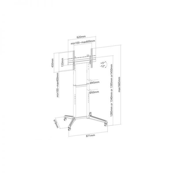 Supporto per monitor Neomounts FL50-540BL1
