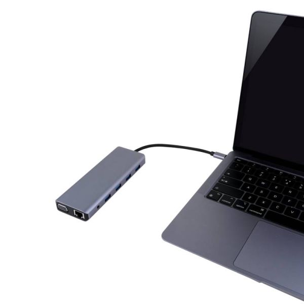 Adattatore Cleyver USB C 12 porte