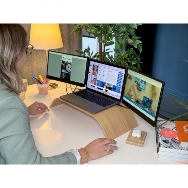 Cleyver estensione schermo doppio per laptop 14
