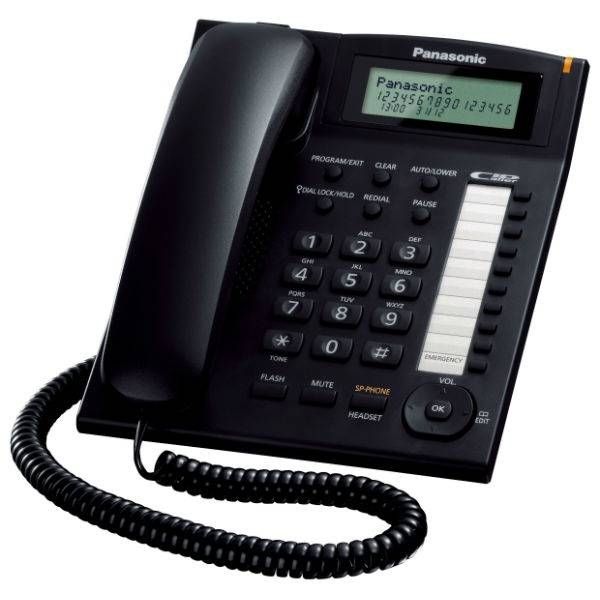 Panasonic KX-TS880 Negro + Cuffia Cleyver ODHC10 (Jack 2.5 mm)