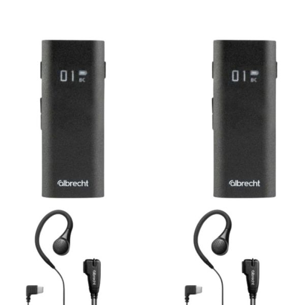 Pack 2 Albrecht Tectalk Biz + 2 headsets PTT - IA
