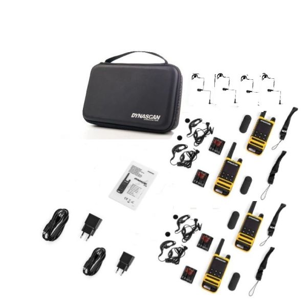 Pack quartetto Dynascan P19 + 4 auricolari ad archetto
