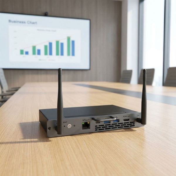 Yealink MCore-OPS-T OPS module installed in interactive display