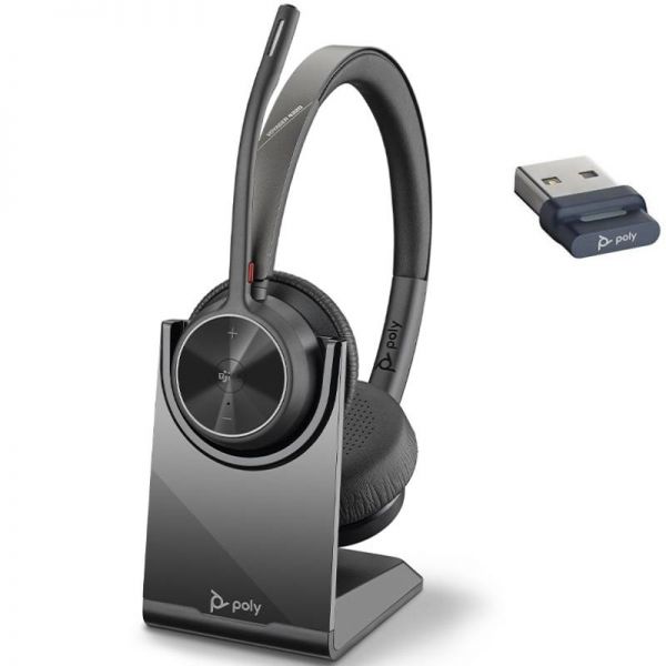 Poly Voyager 4320 USB-A Microsoft Teams + Base di Ricarica