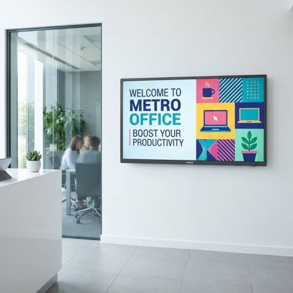 Philips Q-Line 65 digital signage wall display