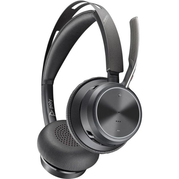 POLY Voyager Focus 2 + adattatore USB-C/A + Base