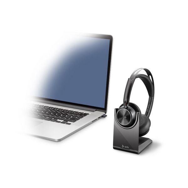 Poly Voyager Focus 2 USB-A Teams + Socle de chargement
