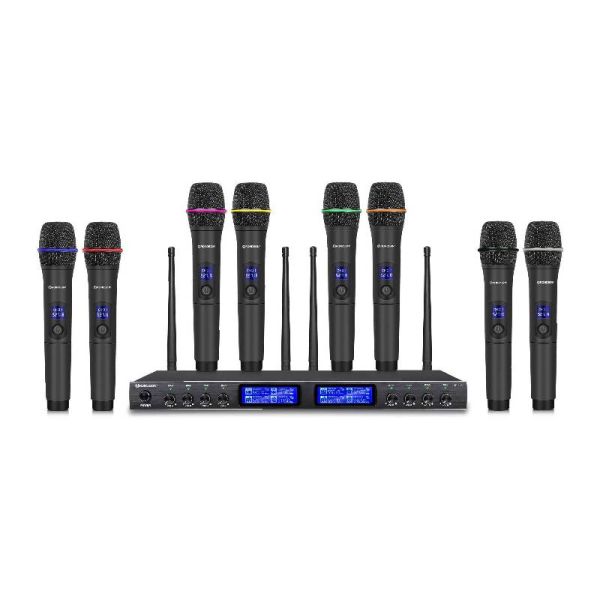 Rondson Ricevitore UHF BE-180 con 8 microfoni a mano