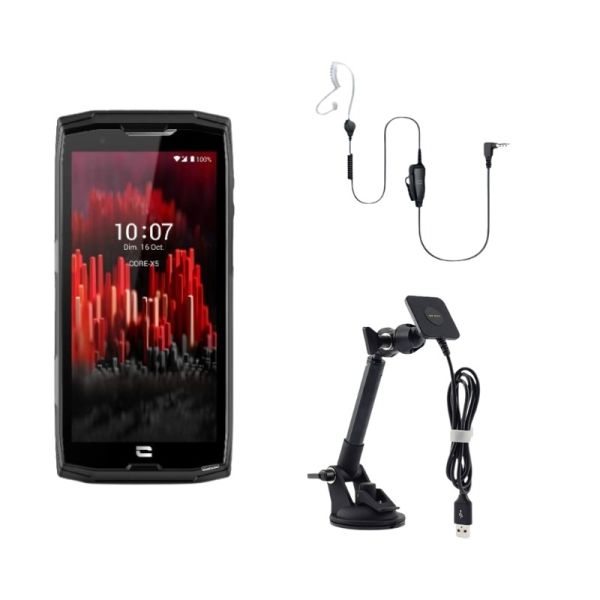 Pack Crosscall Core-M5 -64 GB + X-CAR PRO + Cuffie Kit PTT