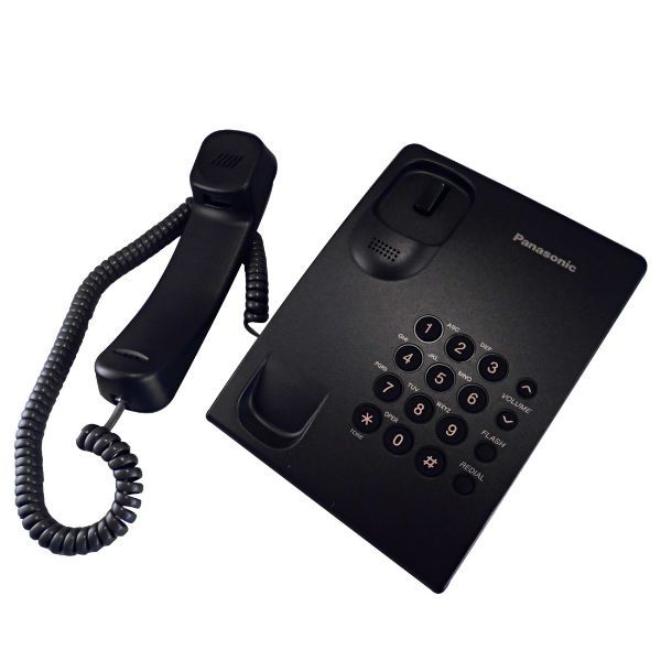 Telefono fisso Panasonic KX-TS500 Nero