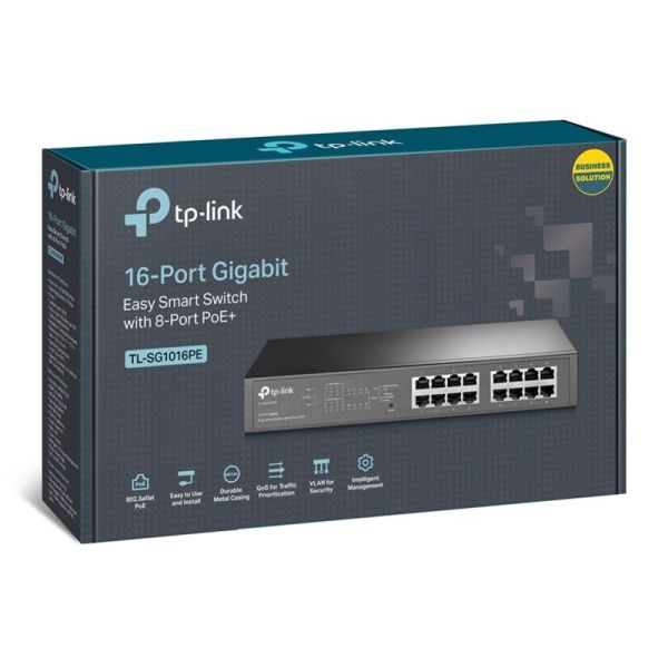 Switch PoE+ TP-Link TL-SG1016PE
