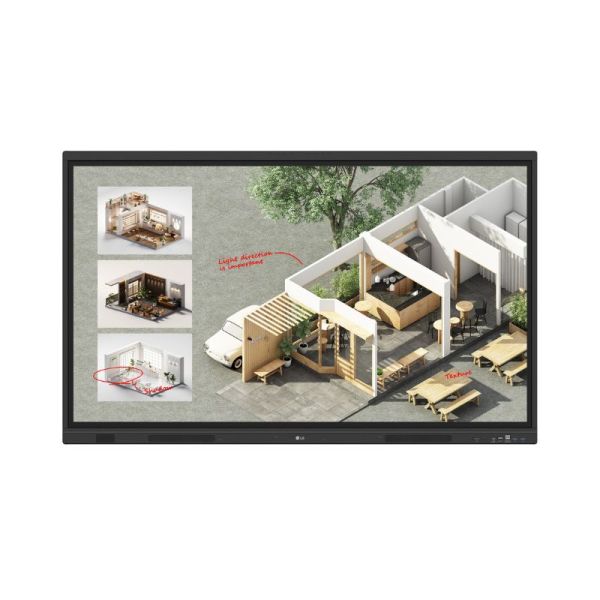 LG CreateBoard interface with drawing and annotation tools