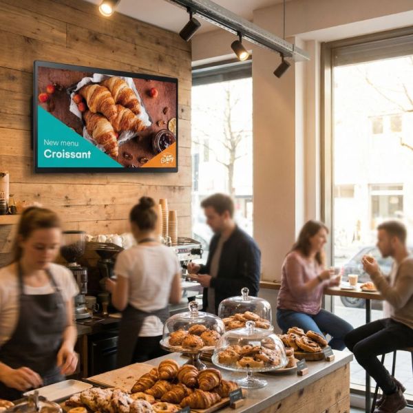 Pacchetto Samsung QB24C-T + Supporto da parete Neomounts WL30-550BL12