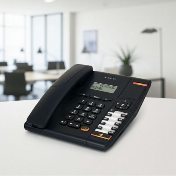 Alcatel Temporis 580 black corded office phone with display and hands-free functio