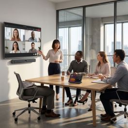 MAXHUB XBar V50 Kit installed in meeting room