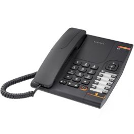 Telefono Fisso Con Segreteria E Alarme A 3 Gruppi – Display LCD, Vivavoce E Riduzione Del Rumore Per Ufficio E Casa (Bianco)