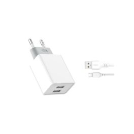 Caricatore da Parete Doppia USB 2,4 A