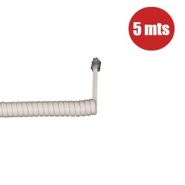 Cavo per auricolare telefonico 5m (avorio)