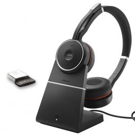 Cuffie wireless Jabra Evolve 75 MS con base di ricarica