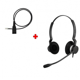 Jabra BIZ 2300 QD Duo + Cavo QD