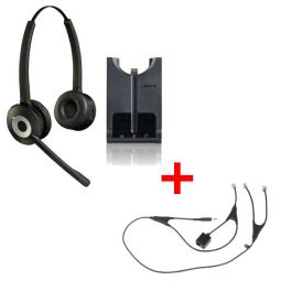 Cuffia Jabra GN920 duo + sollevatore elettronico per Alcatel