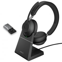 Jabra Evolve2 65 USB-A UC Stereo con base di ricarica