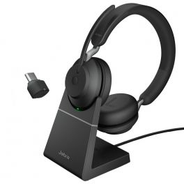 Jabra Evolve2 65 Stereo USB-C UC con supporto di ricarica