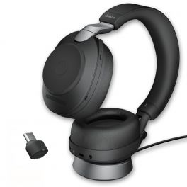 Jabra Evolve2 85 UC Stéreo USB-C con supporto di ricarica - Nero