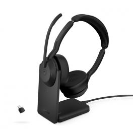 Jabra Evolve2 55 UC Stereo Link 380 USB-C con base di ricarica