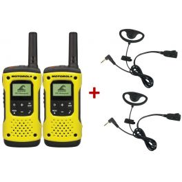 Pacchetto con 2 Motorola T92 + 2 Kit con contorno orecchio 