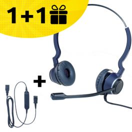 Un auricolare Cleyver, un cavo USB in regalo